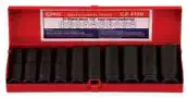 10Pc 1/2"Dr. Deep Impact S.Set - GESCD-410M