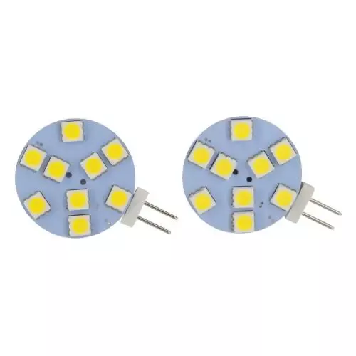 (2/Pack) Disc Led G4/Jc10 Led Bulb Bright White – VALDG72626VP