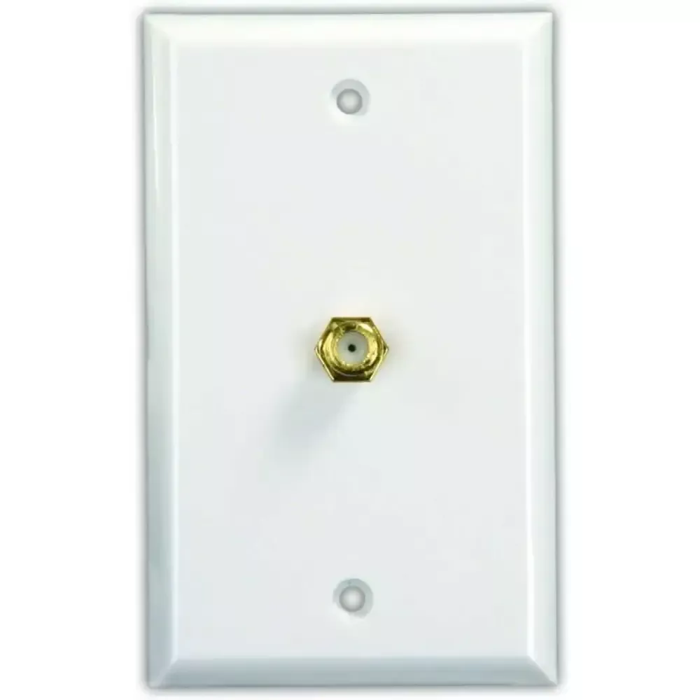 47785 JR Products TV Cable Entry Plate Single Cable
