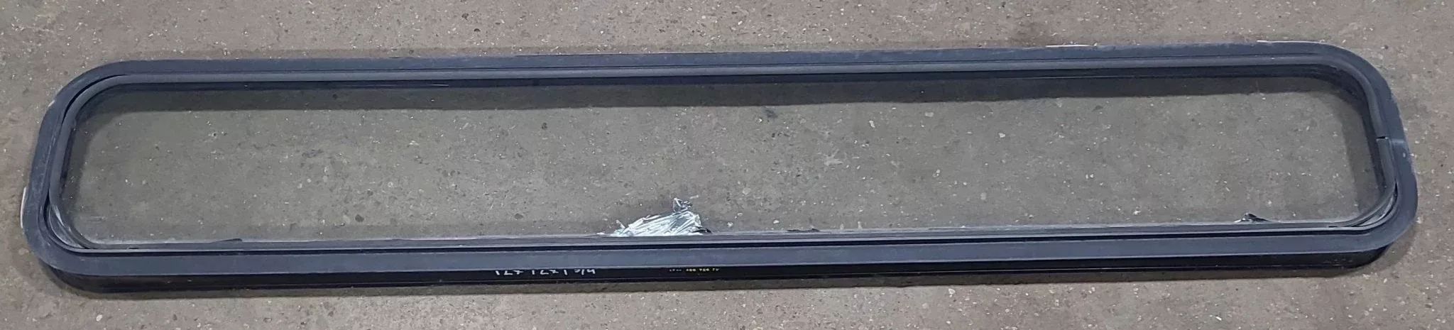 Black Radius Non Opening Window : 72″ W X 12″ H X 1 3/4″ D