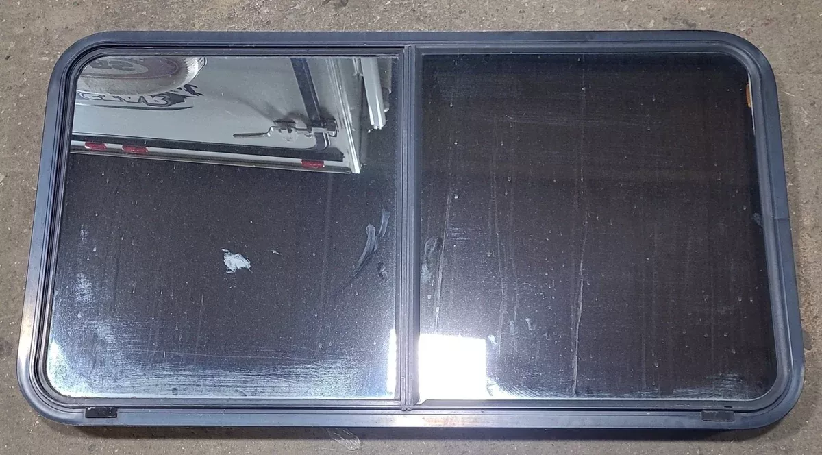 Black Radius Opening Window : 48 3/4″ W x 26 1/2″ H x 1 7/8″ D