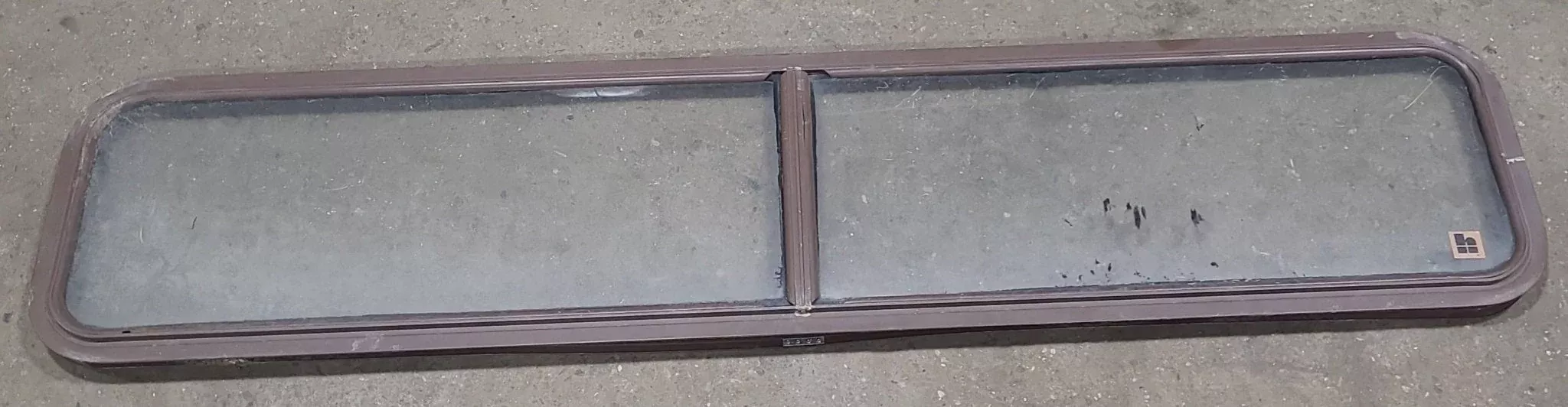 Brown Radius Non Opening Window : 72 1/4″ W X 15″ H X 1″ D