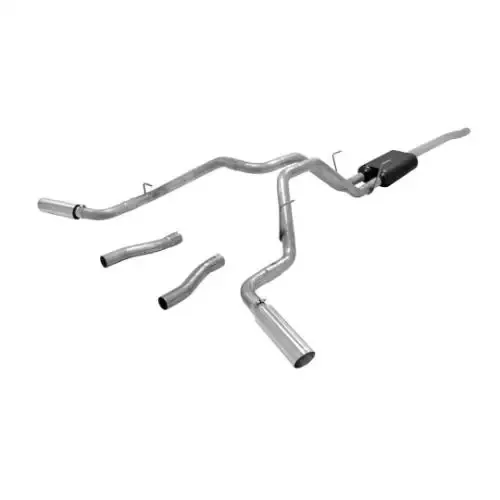 Exhaust System Kit - American Thunder Cat-Back System; 409S With Mufflers - FLO817699