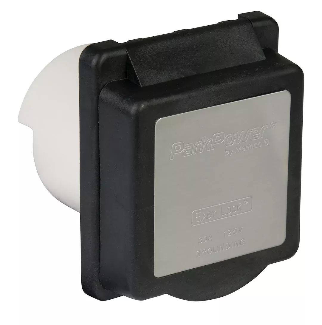 Marinco 301elrv.Blk Receptacle