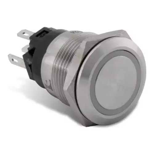 Push Button Switch – Momentary On/ Off Switch; Red Halo – SIEAV10060R