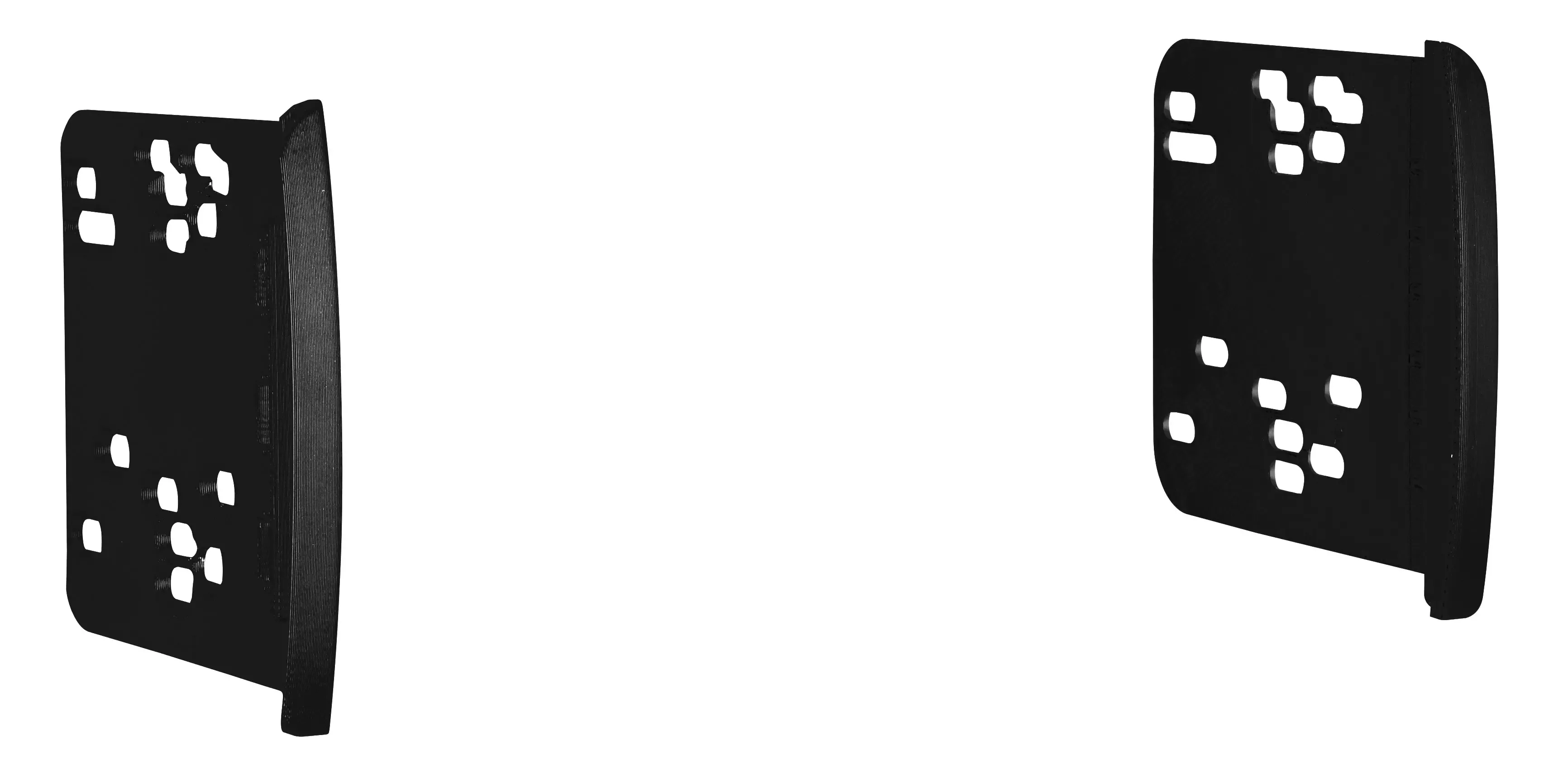 Radio Mounting Bracket - InstallerWorks; Black; Set Of 2 - MET95-5806