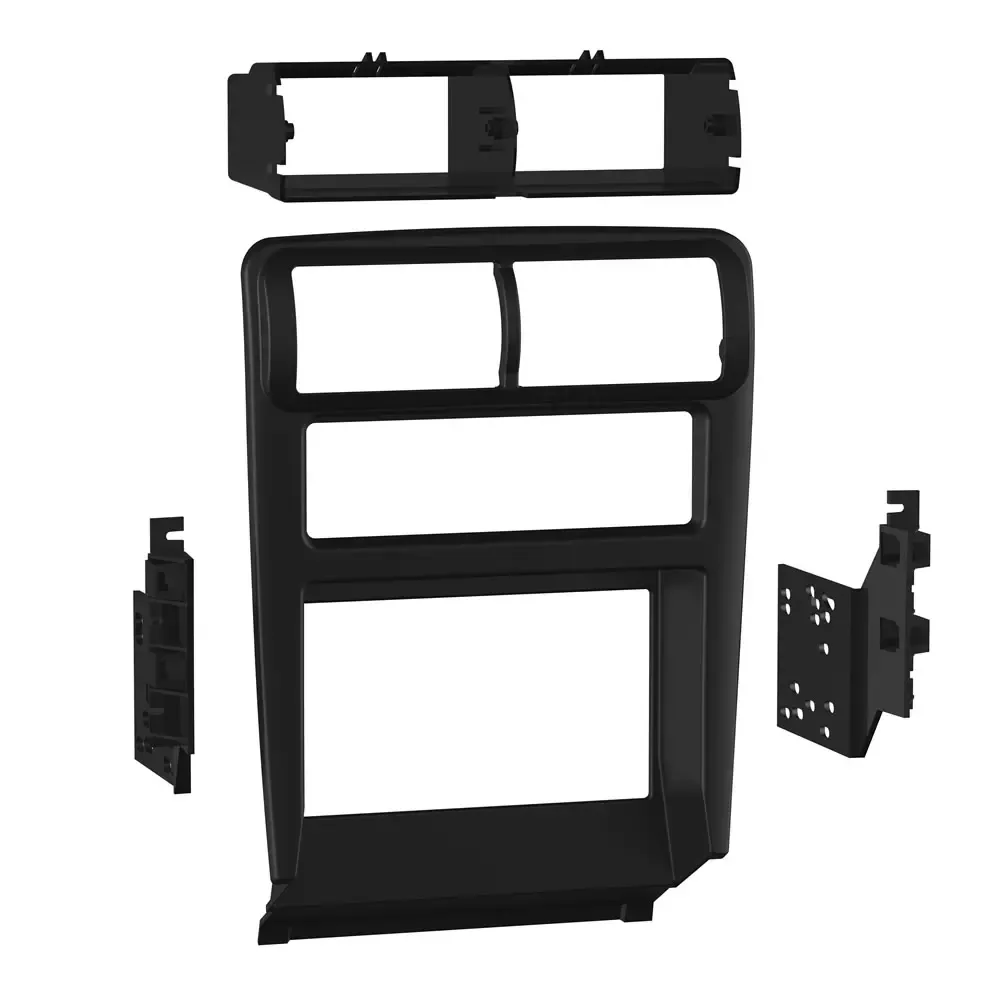 Radio Mounting Kit - For ISO DDIN Radio Provision; Painted Matte Black - MET95-5703B