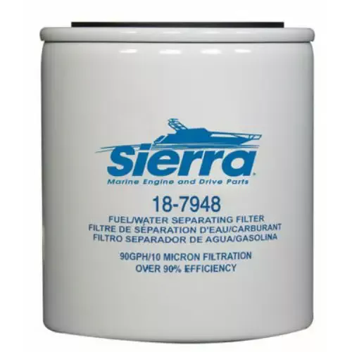 Sierra Marine Fuel Water Separator Filter – 10 Micron Element; 1″-14 Inlet Size – SIE187948