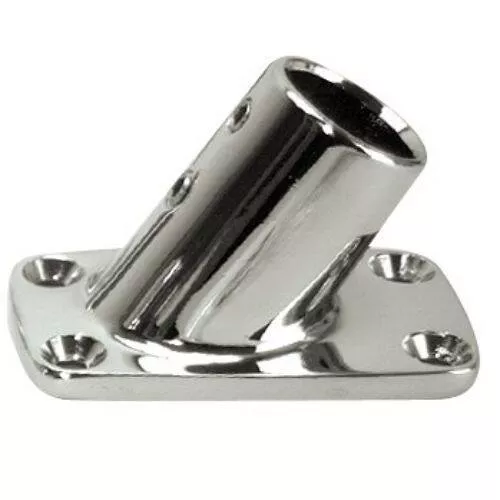 WHITECAP Boat Rail Fitting - Rectangular Base; 60 Degree Angle - S-1465C