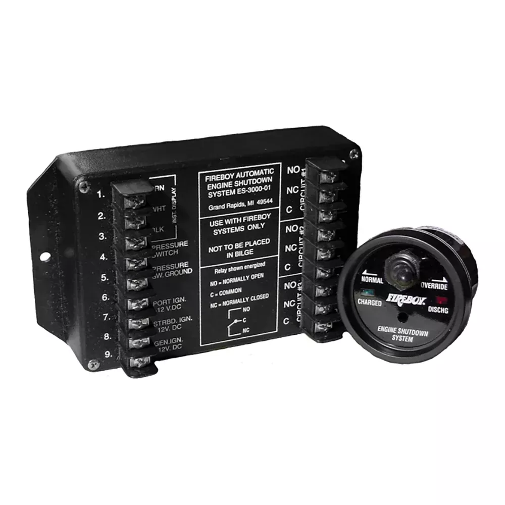 Xintex Engine Shutdown – 5 Circuit w/20A Relays – Round Display ES-5000-01