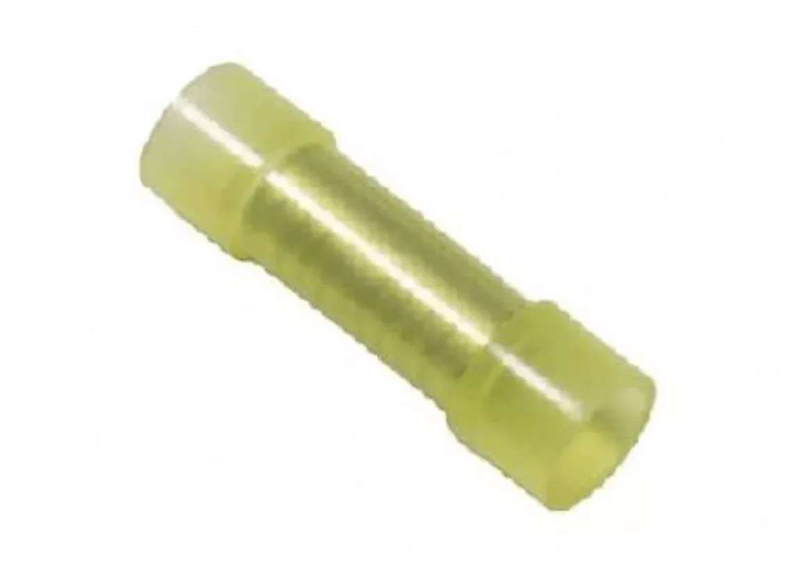 Yellow 12-10 Gauge Nylon Insulated Butt Connector – Pack of 100